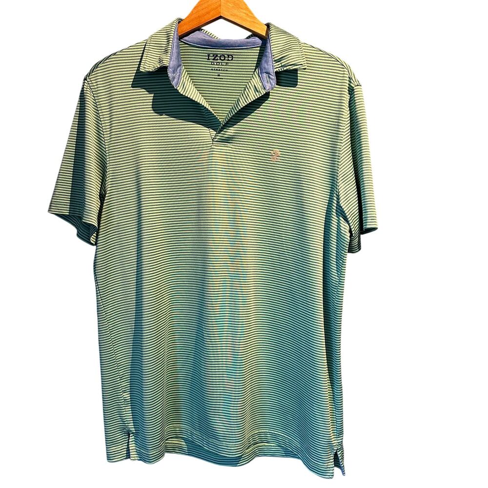 IZOD Size Medium Polo Preppy Sport Golf Business Casual Work Office